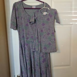Lularoe Mommy and Me dresses. Sizes 2XL and 2.